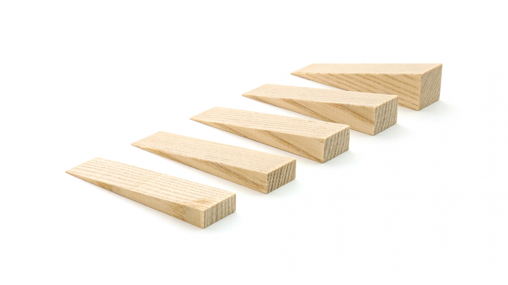 20 Holzkeile Möbelkeile Holz Tür Stopper Keile Hartholzkeile Baukeile Türstopper 